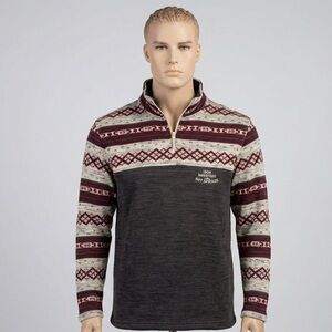 Renegade Club Iron Mountain Hot Springs 1/4 Zip Fleece Sweater M (NWOT)